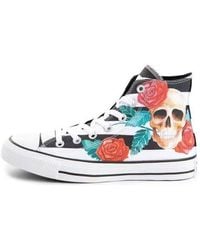 Converse - Chuck Taylor All Star High 'Skull Roses' - Lyst