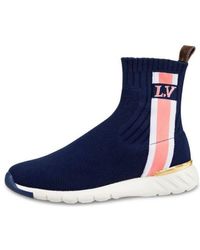 Louis Vuitton Aftergame Sneaker Boot Sock Patch 10 US 40 EUR GO0178 *