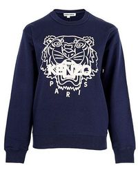KENZO - (Wmns) Ss21 Tiger Pattern Round Neck Pullover Hoodie - Lyst