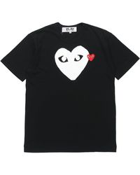 COMME DES GARÇONS PLAY - Heart-logo Cotton-jersey T-shirt X - Lyst
