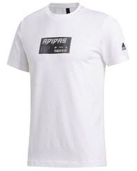 adidas - M Gfx T Lng Logo Printing Sports Round Neck Short Sleeve - Lyst