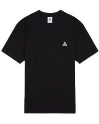 Nike - Acg Solid Color Round Neck Loose Short Sleeve T-Shirt - Lyst