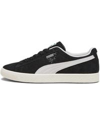PUMA - Clyde Hairy Suede Trainers - Lyst