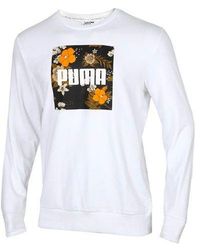 PUMA - Trend Aop Crew Sweater - Lyst