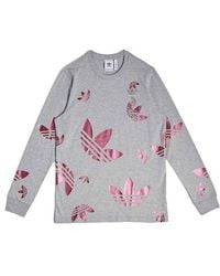 adidas - Originals Athleisure Casual Sports Round Neck Pullover Long Sleeves - Lyst