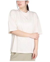 New Balance - (Wmns) Hyper Density Jersey Oversized T-Shirt 'Linen' - Lyst