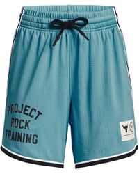 Under Armour - (Wmns) Project Rock Penny Mesh Shorts 'Glacier' - Lyst