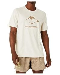 Asics - Fujitrail Running T-Shirt 'Oatmeal' - Lyst