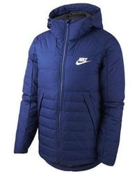 Nike - Outdoor Windproof Stay Warm Casual Hooded Down Jacket Dark - Lyst