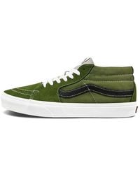Vans - Sk8-Mid Low Top Skate Shoes Dark - Lyst