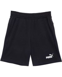 PUMA - Logo Essentials Sweat Shorts - Lyst