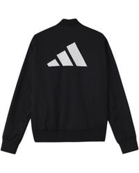adidas - Fi Jkt Wv Bomb Logo Printing Fleece Lined Stay Warm Sports Jacket - Lyst
