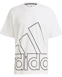 adidas - U Big Logo T Sports Stylish Printing Round Neck Short Sleeve - Lyst