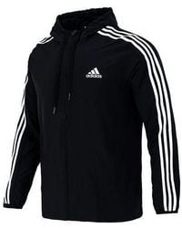 adidas - 3S Wb Training Sports Hooded Logo Jacket Autumn - Lyst