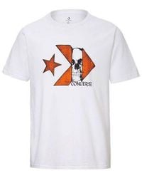 Converse - Chuck Taylor Skull Logo Short Sleeve T-Shirt - Lyst