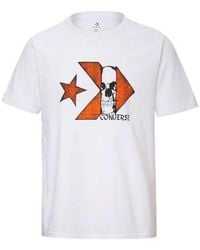 Converse - Chuck Taylor Skull Logo Short Sleeve T-Shirt - Lyst