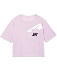Nike - (Wmns) Dri-Fit Loose Round Neck Alphabet Short Sleeve - Lyst