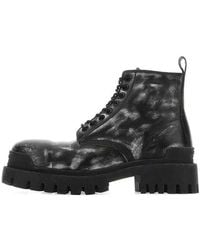 Balenciaga - Strike Ankle Boots 'Washed Out Leather' - Lyst