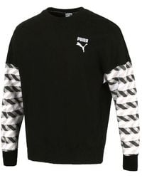 PUMA - Kontrast Crew Neck Sweater - Lyst