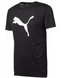 PUMA - Logo Printed Short Sleeve Tee - Lyst