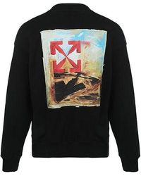 Off-White c/o Virgil Abloh - Fw21 Logo Arrow Pattern Printing Pullover Loose Fit - Lyst