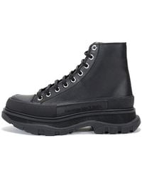 McQueen - Tread Slick Lace Up Boot 'Triple Leather' - Lyst