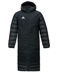 adidas - Long Hooded Down Jacket - Lyst
