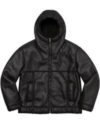 Supreme - Faux Shearling Hooded Jacket '' - Lyst