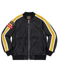 Supreme - X Vanson Leathers Perforated Bomber Jacket - Lyst