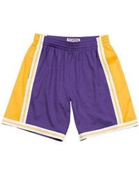 Mitchell & Ness - Nba Swingman Shorts Los Angeles Lakers Road 1984-85 - Lyst