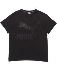 PUMA - (Wmns) Classic Logo Printing Round Neck Short Sleeve - Lyst