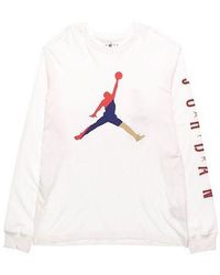 Nike - Alphabet Multi-Color Logo Round Neck Long Sleeves - Lyst