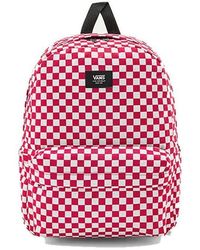 Vans - Old Skool H2O Check Backpack 'Chili Pepper Checkerboard' - Lyst