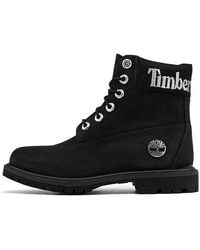 Timberland - (Wmns) 6 Inch Premium Waterproof Boots Nubuck With Logo' - Lyst