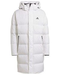 adidas - Puffy Long Co Hooded Down Jacket - Lyst