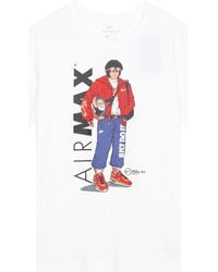 Nike - Sportswear Pattern Printing Sports Round Neck Short Sleeve - Lyst