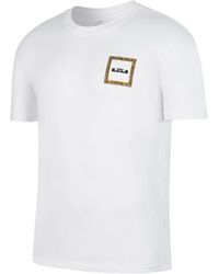 Nike - Back Stripe Pattern Printing Basketball Round Neck Casual Short Sleeve - Lyst