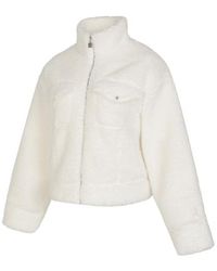 Nike - (Wmns) Fuzzy High Pile Fleece Jacket Asia Sizing 'Sail' - Lyst