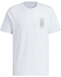 adidas - Small Linear Logo Pocket T-Shirt Asia Sizing 'Light' - Lyst