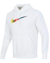 Nike - Nsw Bb Po Hdy Swsh Brnd Riff Contrasting Colors Logo Sports Pullover - Lyst