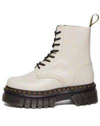 Dr. Martens - (Wmns) Audrick Nappa Leather Platform Ankle Boots 'Cobblestone' - Lyst