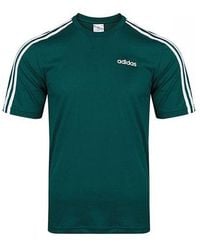 adidas - E 3S Tee Classic Stripe Training Sports Round Neck Short Sleeve - Lyst