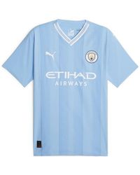 PUMA - Manchester City Fc Home Authentic Jersey - Lyst