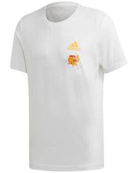 adidas - Embroidery Gfx Embroidered Cartoon Printing Casual Sports Round Neck Short Sleeve - Lyst