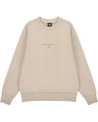 New Balance - Solid Color Round Neck Sports Pullover - Lyst