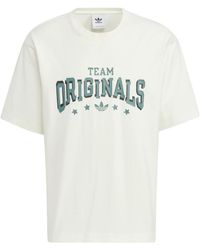 adidas - Originals Modern Collegiate Slogan T-shirt - Lyst