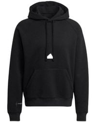 adidas - Solid Color Logo Hooded Loose Long Sleeves - Lyst