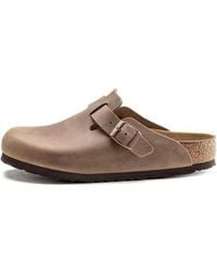 Birkenstock - Boston Regular 'Oiled Leather Tobacco' - Lyst