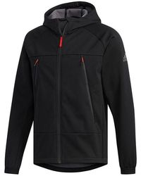adidas - Softshell Ho Outdoor Casual Sports Hooded Jacket - Lyst