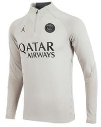 Nike - X Paris Saint-Germain Dri-Fit Knit Soccer Drill Top 'Stone' - Lyst